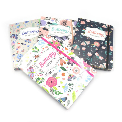 NC5049 Блокнот на гумці "Flowers" A5 14,5*21см, 70G, 80P, кол. край, mix4